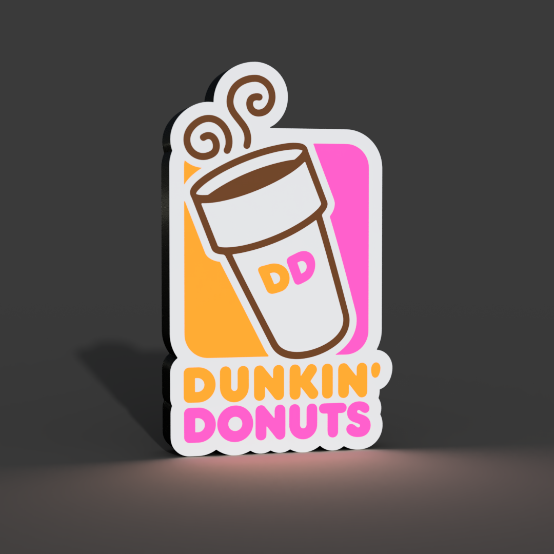 Dunkin Donuts Lightbox LED Lamp
