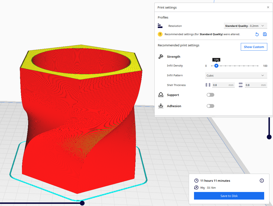 Miniatura 4 do modelo 3D Hexagonal Vase