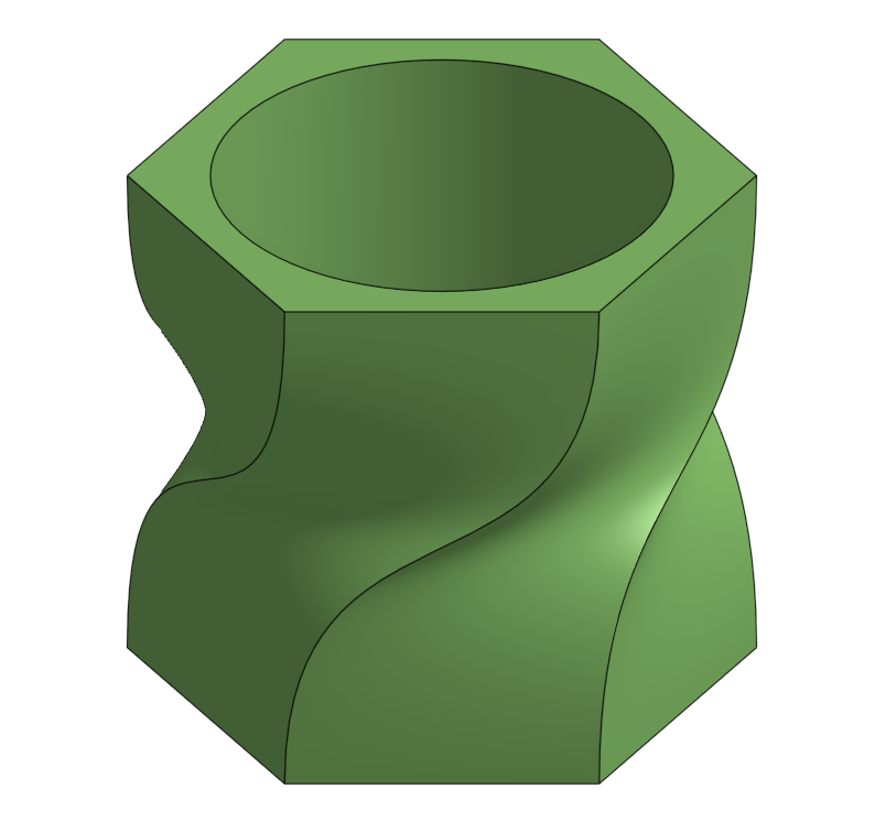 Hexagonal Vase