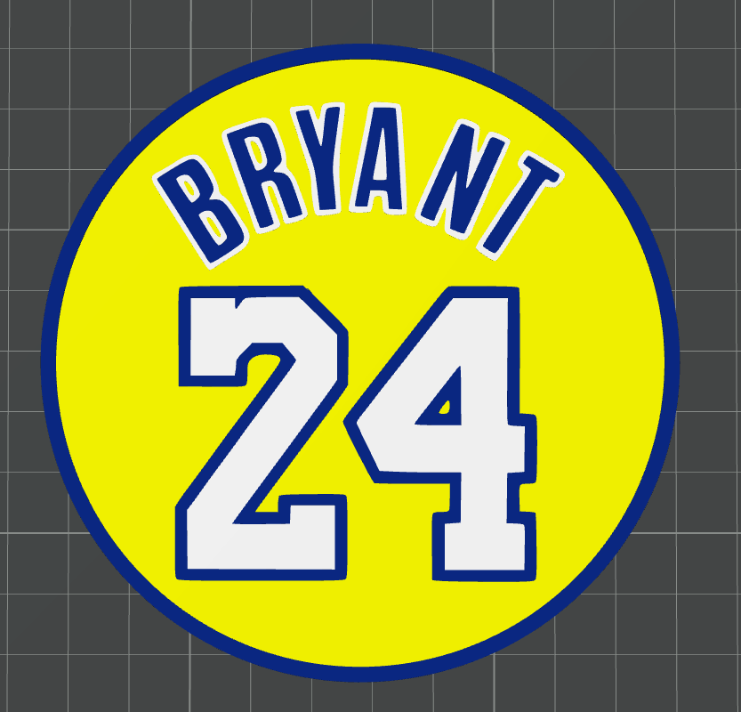Kobe Bryant # 24 Jersey Coaster