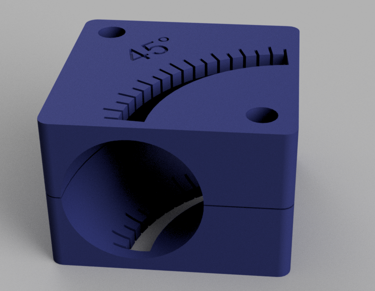 42,4mm pipe bend/elbow cutting jig