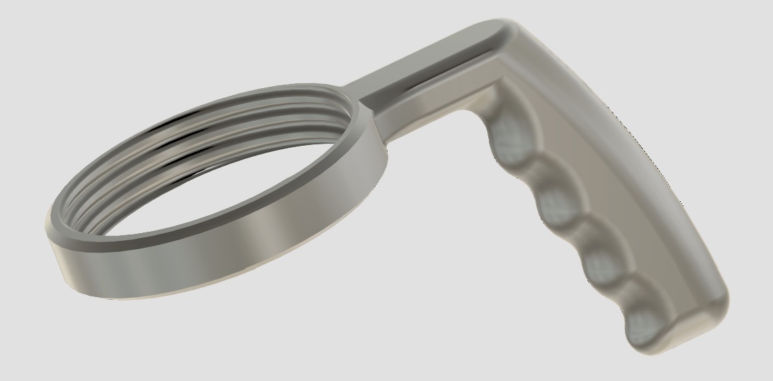 Wide Mason Jar Screw on Handle