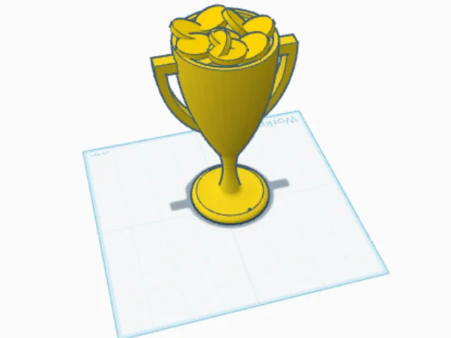 Gold filled trophy
