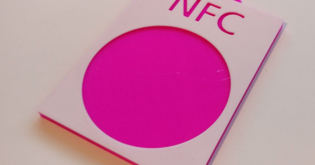 NFC Tag holder by Fx137 Download free STL model
