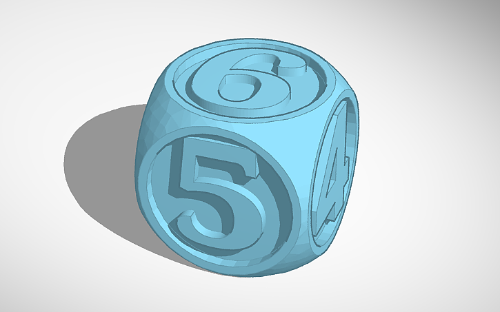 Blue dice