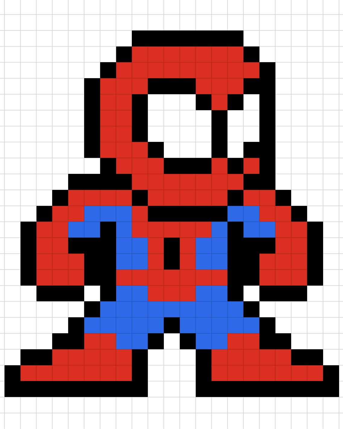 Pixel Art System - Spiderman By Hildi3d 