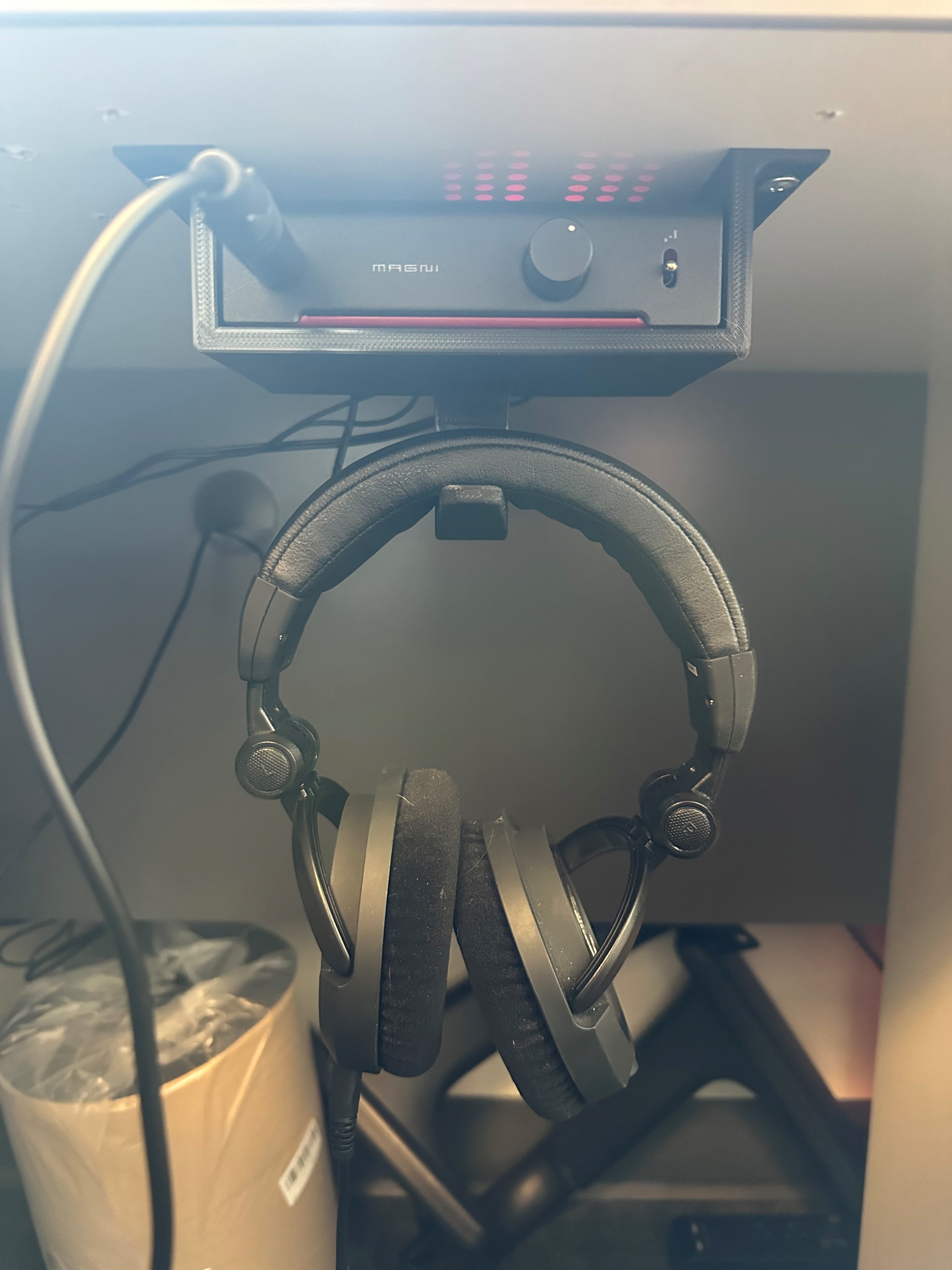 Schiit Magni under desk mount plus headphone hook by JLippold ...