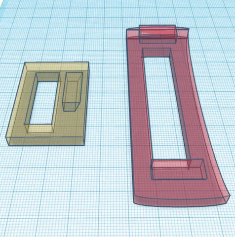 Hairclip template with boarder