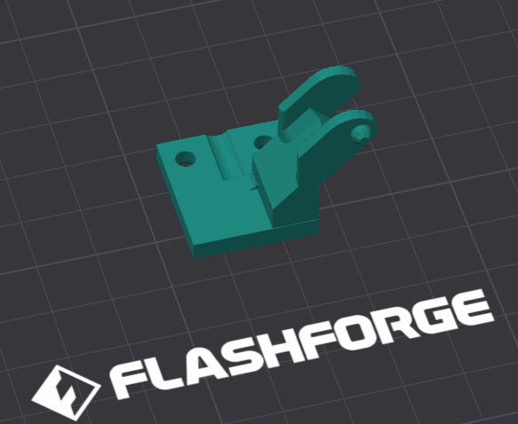 Flashforge Adventurer 5M (AD5M) - drag chain termination at hotend - Smaller Profile Remix 3D model thumbnail