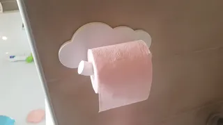 Toilet paper holder - cloud shaped - no screws needed (3m command strips)  by ciaocibai, Download free STL model