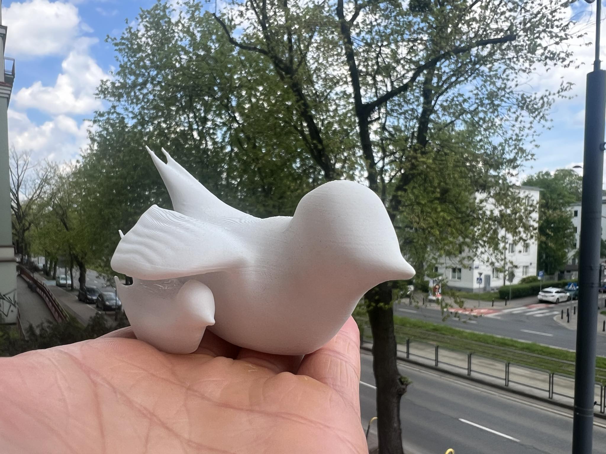 Bird mom and child