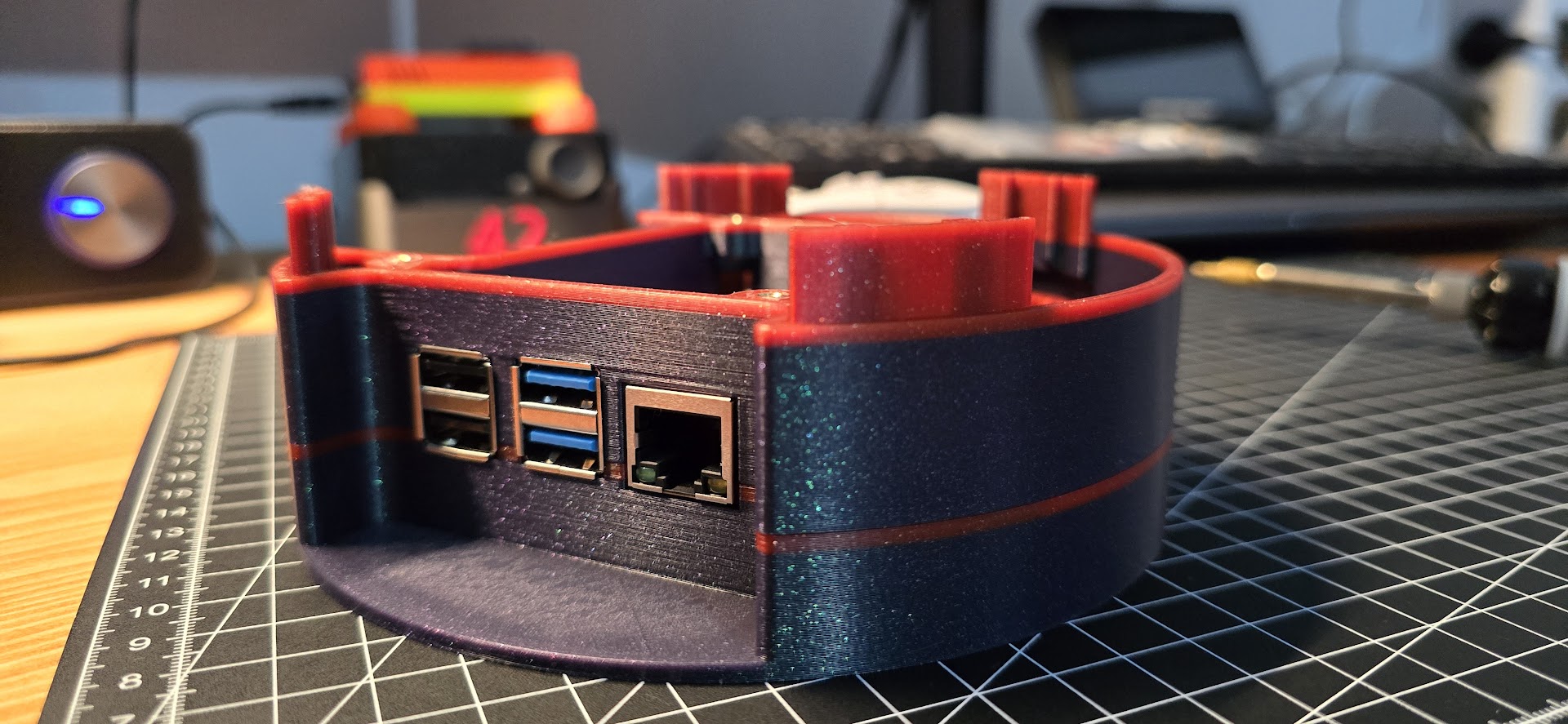 Miniatura 6 do modelo 3D HA Rack - Raspberry Pi4 Case