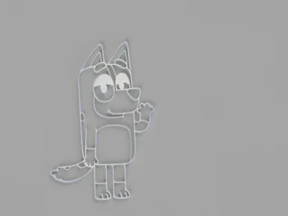 Chilli Heeler - Bluey TV Show - Wall Art