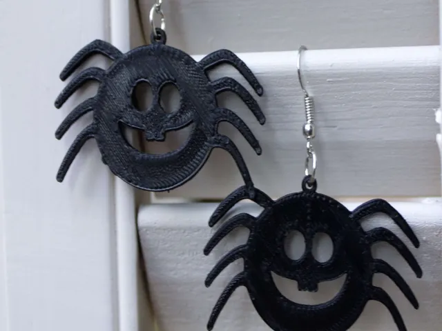 Cute Halloween Spider Earrings