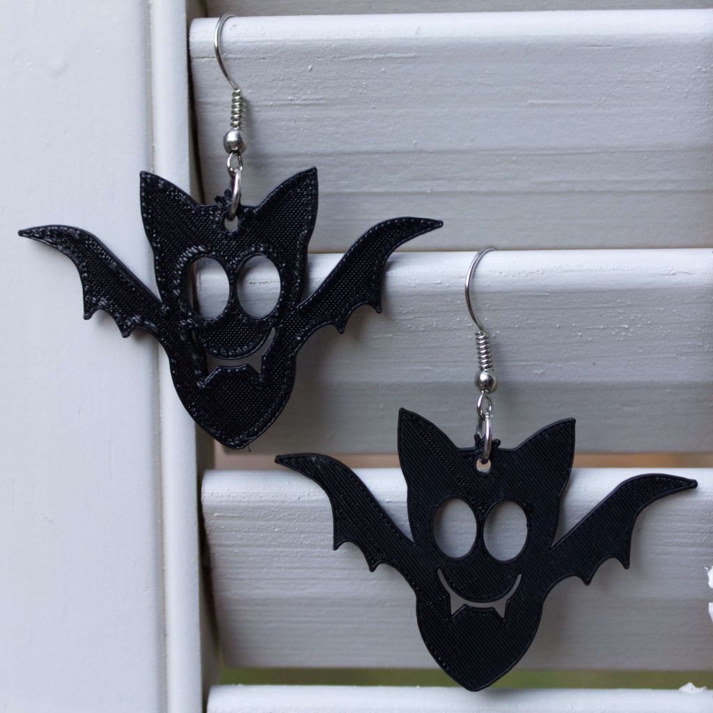 Cute Halloween Bat Earring