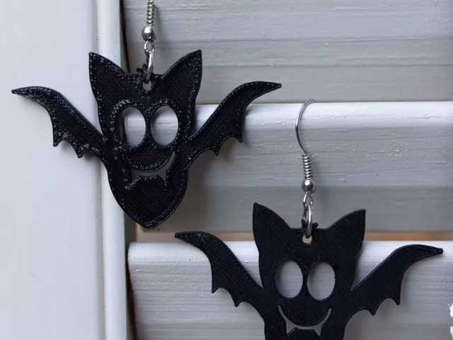 Cute Halloween Bat Earring