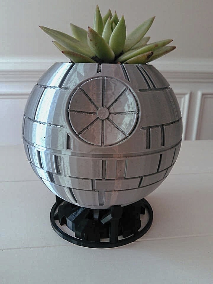 Death Star Planter by CheeseMcGee | Download free STL model ...