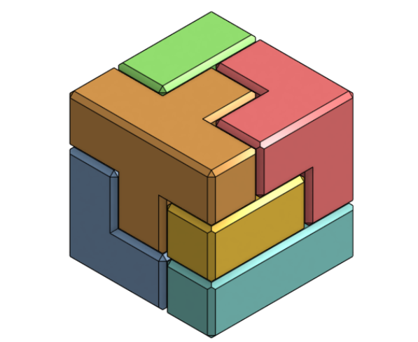 3 by 3 Packing Puzzle w Case