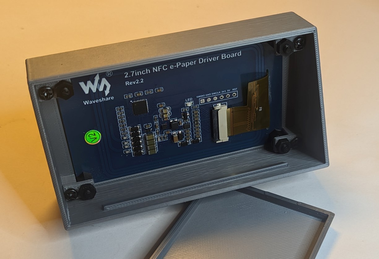 Module E-Paper 2,7 Pouces Sans Pile – Alimenté Par NFC, Écran Noir & Blanc 264x176 Pixels – Pour Étiquettes Prix, Badges