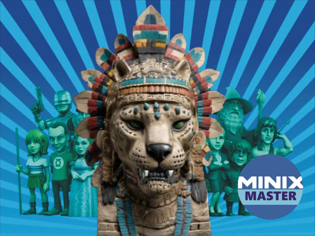 aztec jaguar warrior bust