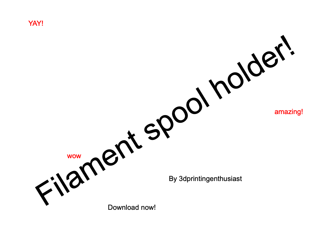 filiment relocation holder