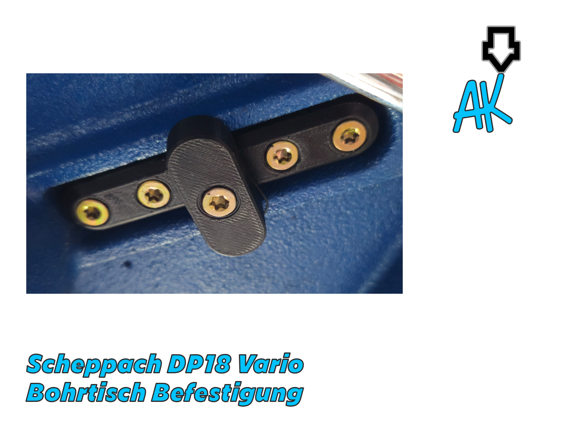 Scheppach DP18 Vario Bohrtischbefestigung