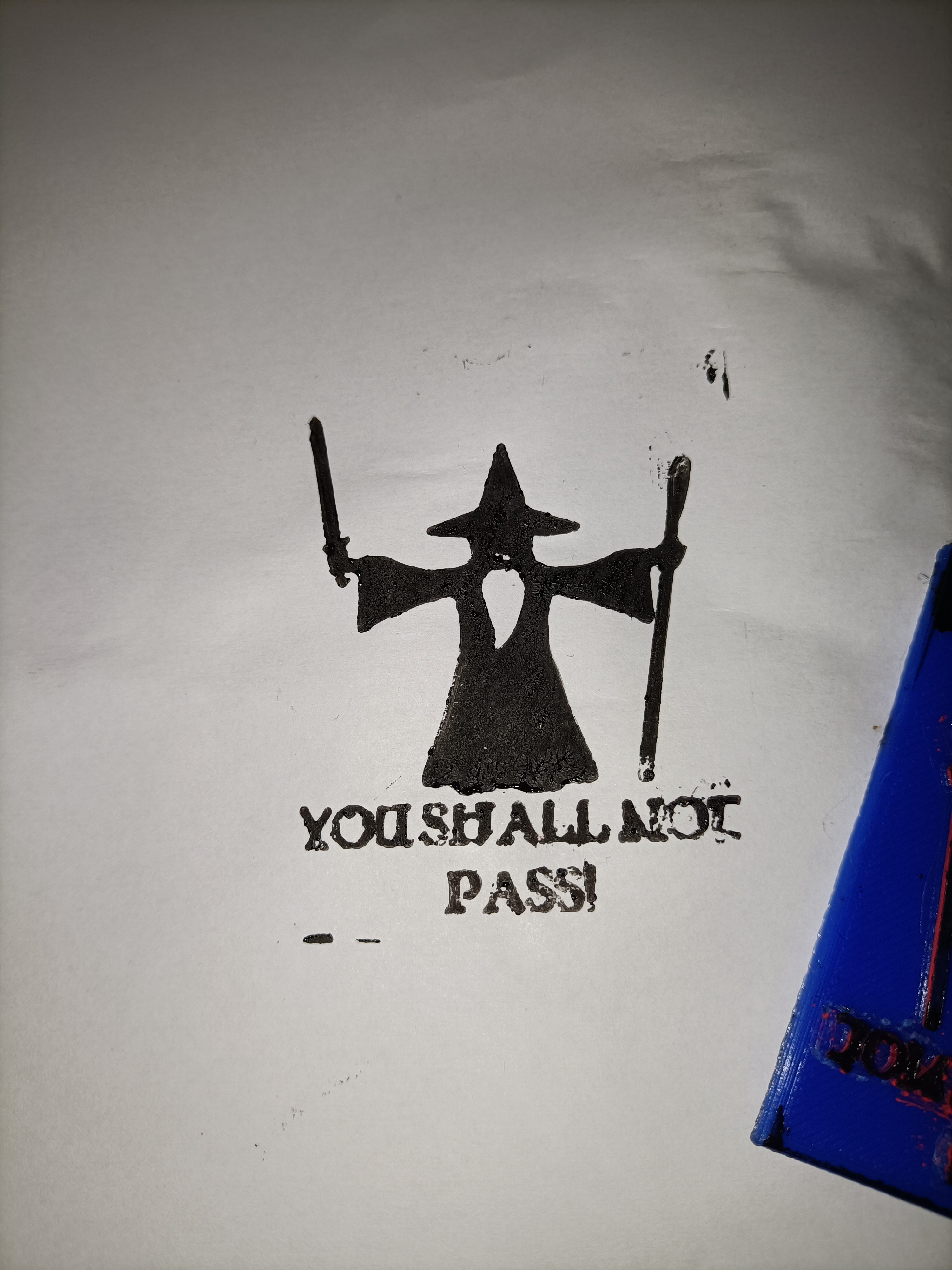 Gandalf teaching stamp (YOU SHALL NOT PASS!)