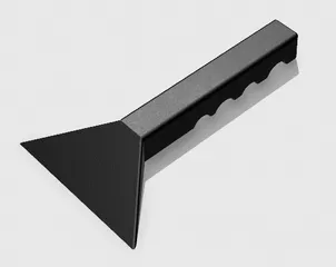 Ice scraper with finger notches