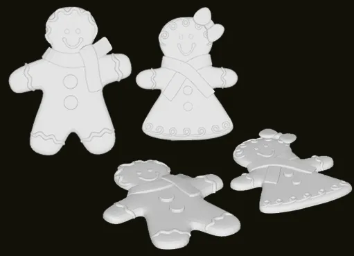 Gingerbread Man and Woman | Christmas