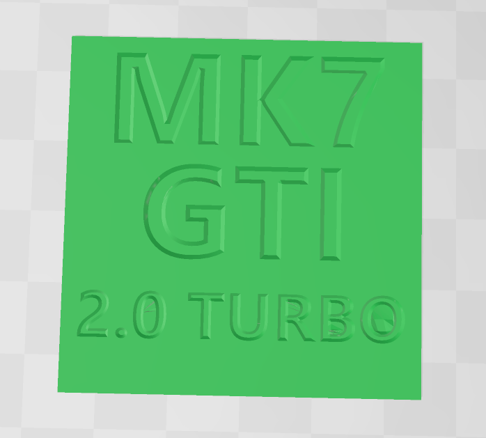 VW GTI Sign by CreatorChris Download free STL model