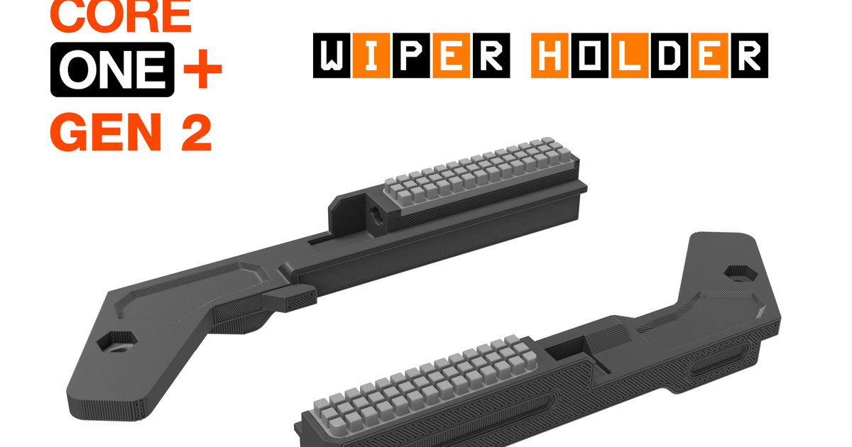 Prusa CORE One+ Gen 2 nozzle wiper holder (STEP file) by AK3D