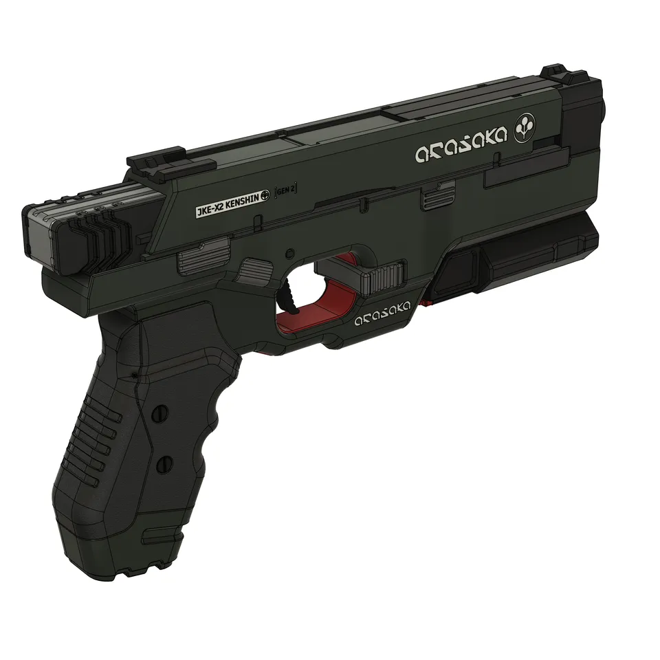 JKE-X2 Kenshin - Iconic Arasaka Pistol Replica Model | Cyberpunk