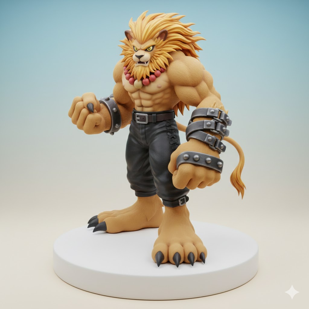 Leomon Digimon Creature Model