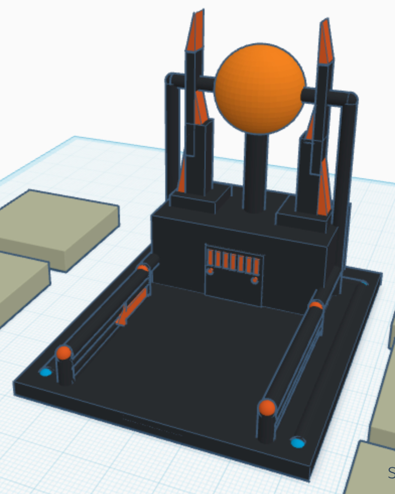 Solarpuck Star power plant for mini city (works with duplo)