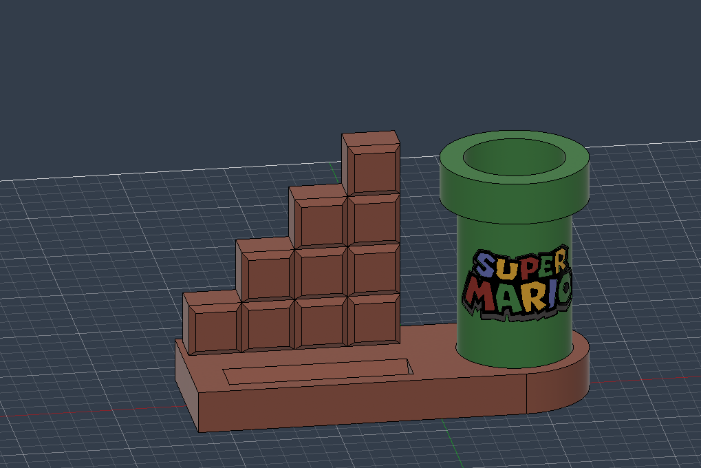 support téléphone mario