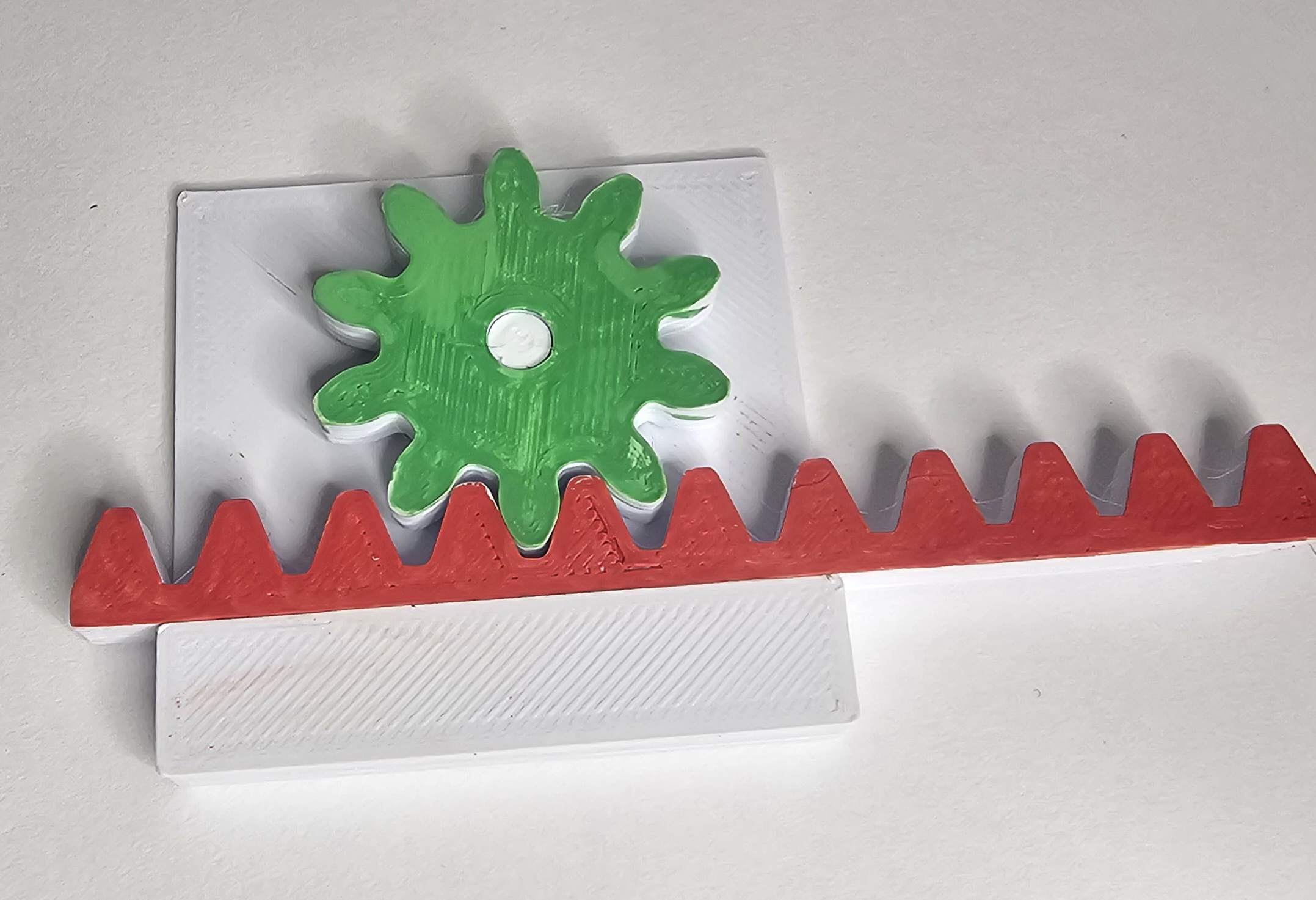Rack and pinion fidget or demo