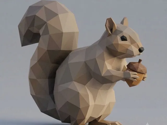 Low Poly Squirrel