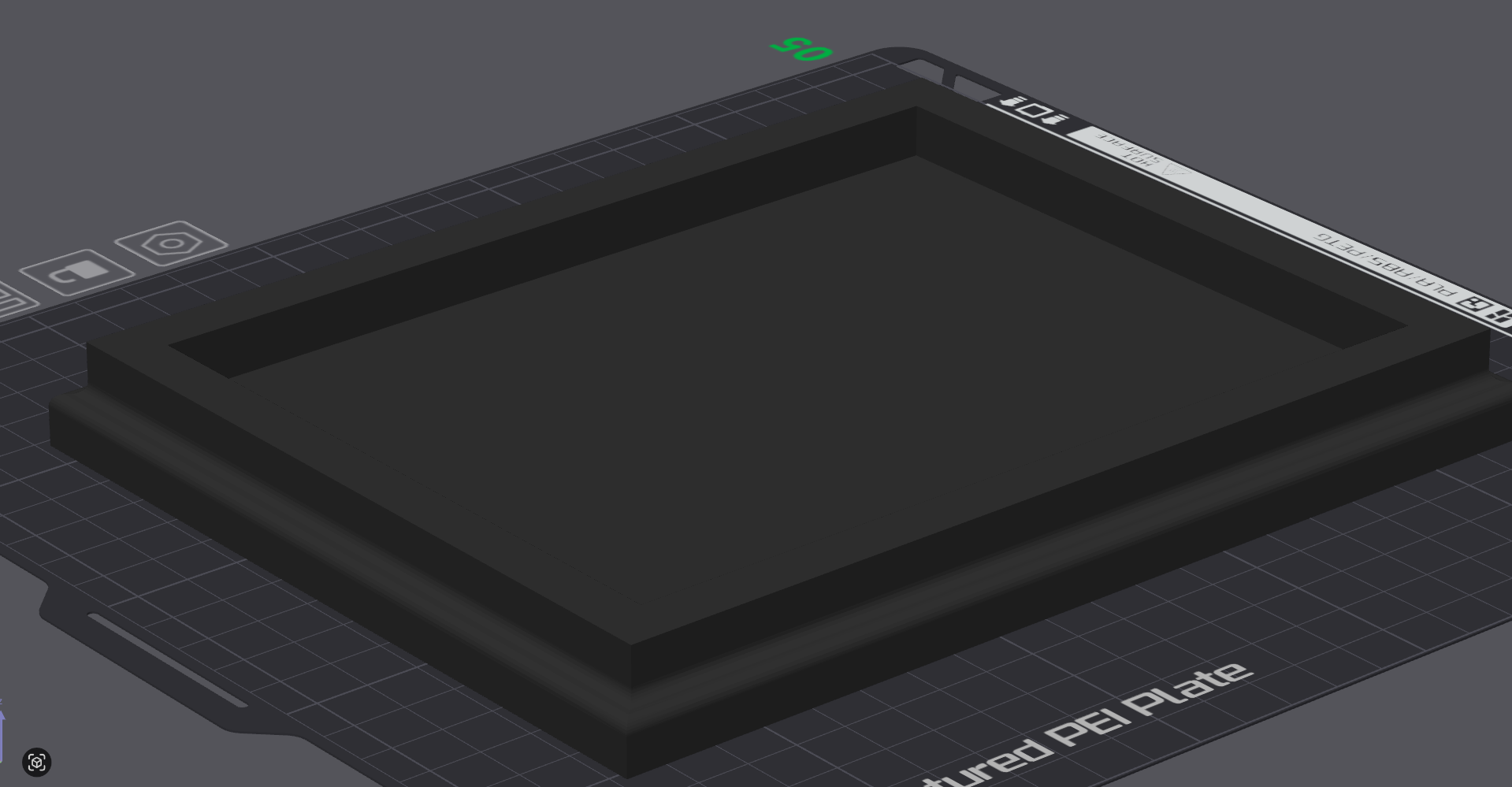 Miniatura 2 do modelo 3D Model Diorama base - Rectangular