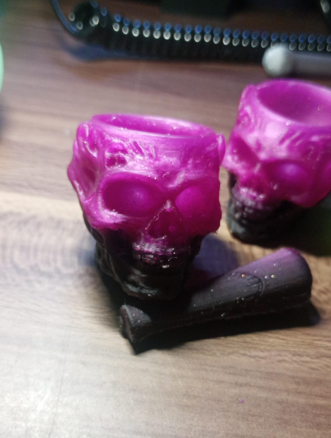 skull-shaped pill grinder