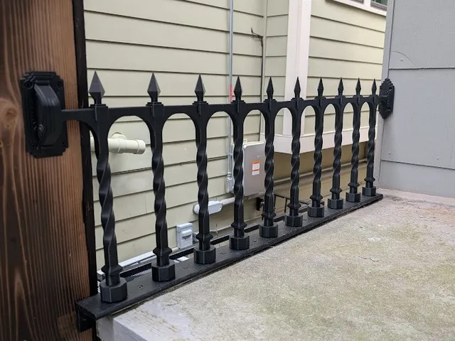 Wrought Iron Style Wall Fence - Modular Decorative Railing