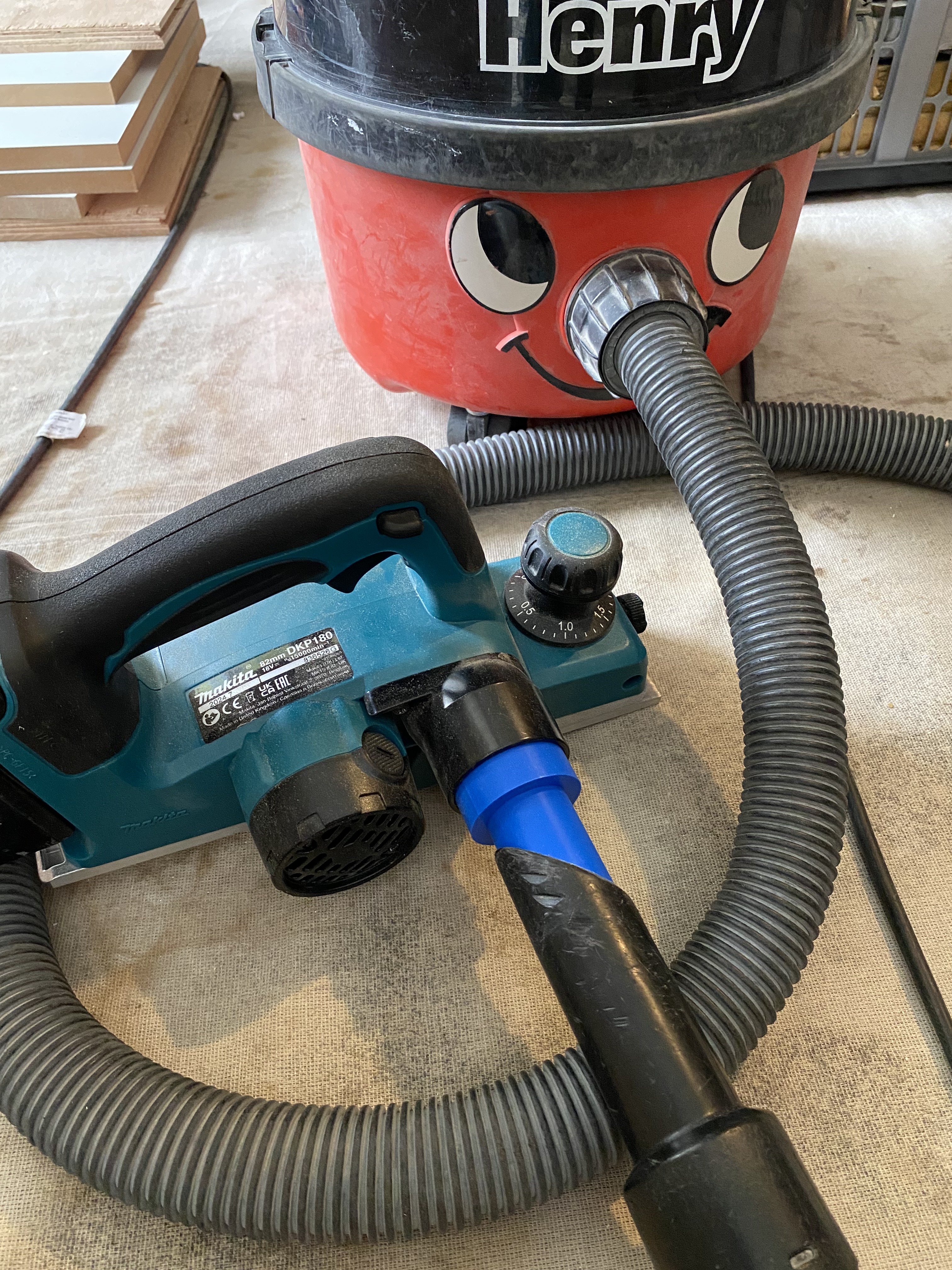 Makita planer to Henry hoover adapter