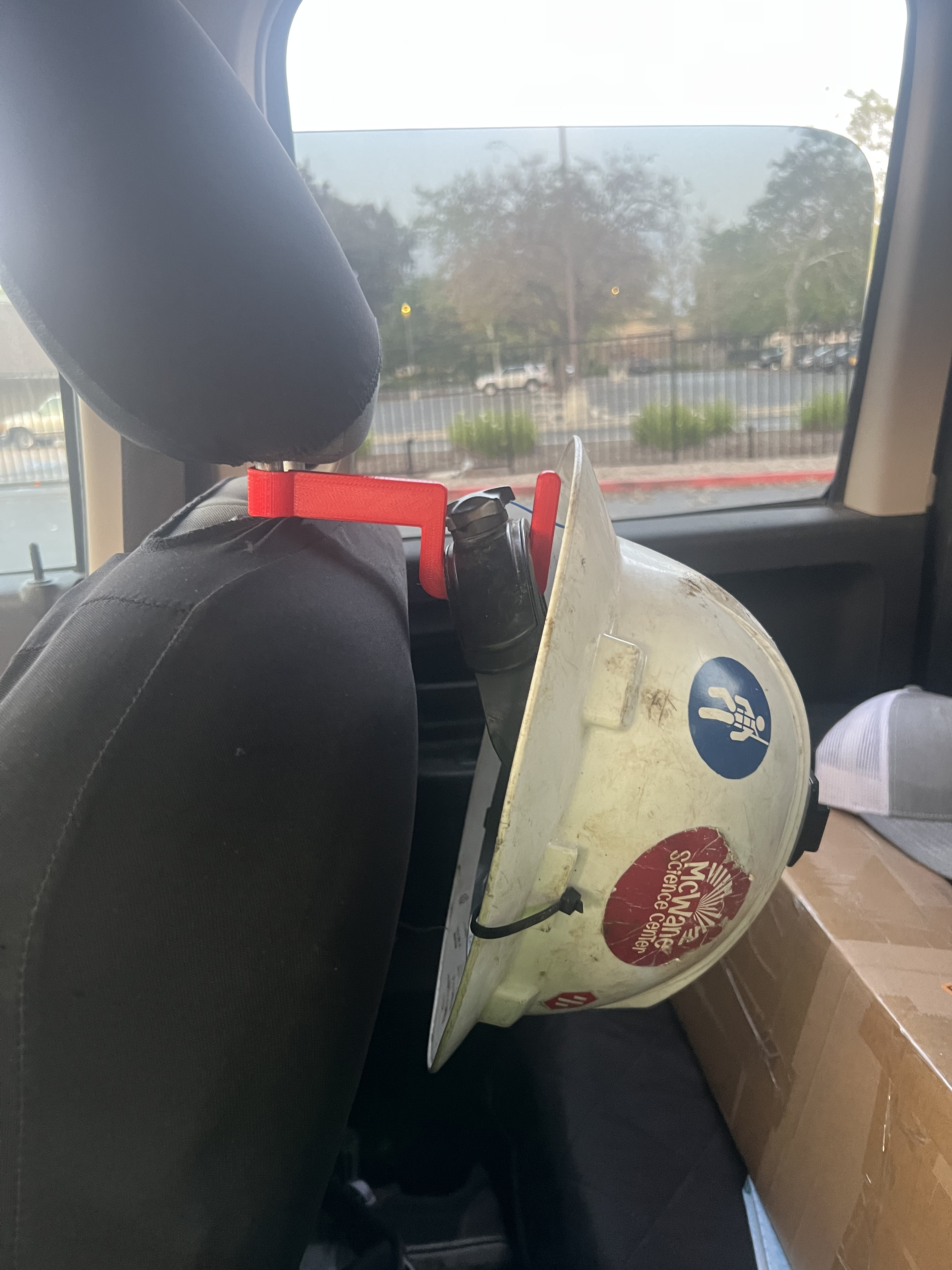 Hard Hat Headrest Hook