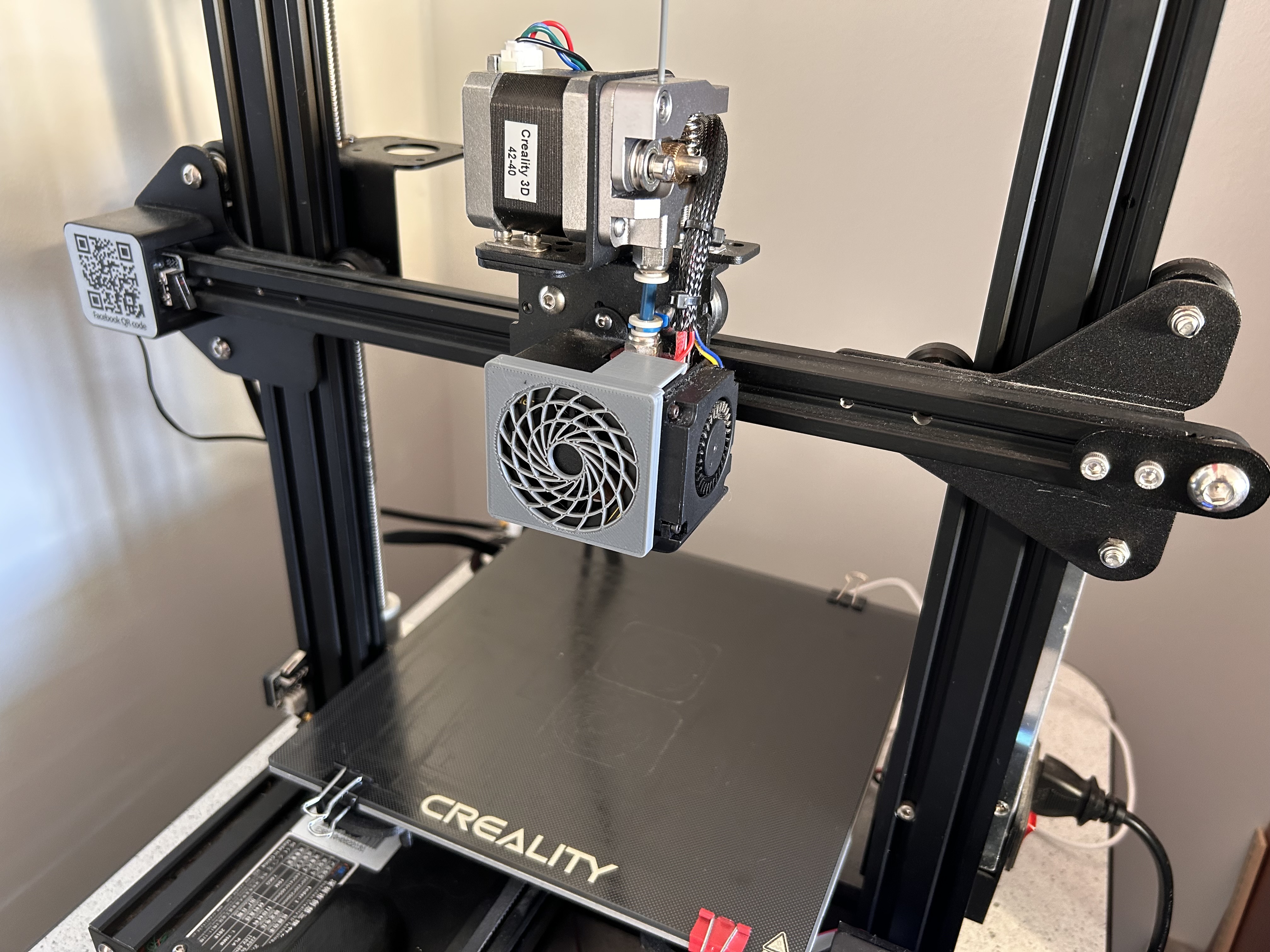 Clip-on Ender 3 HIgh-Efficiency Noctua Fan Grill