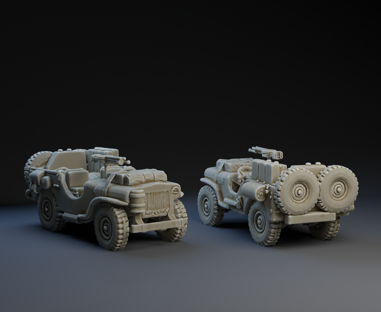 Little Green Army : Desert Jeep / Willy