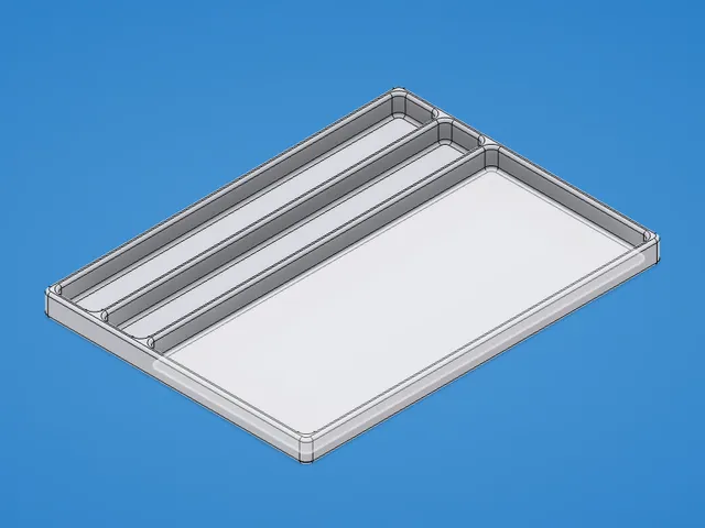 Horizontal Toothbrush & Toothpaste Tray