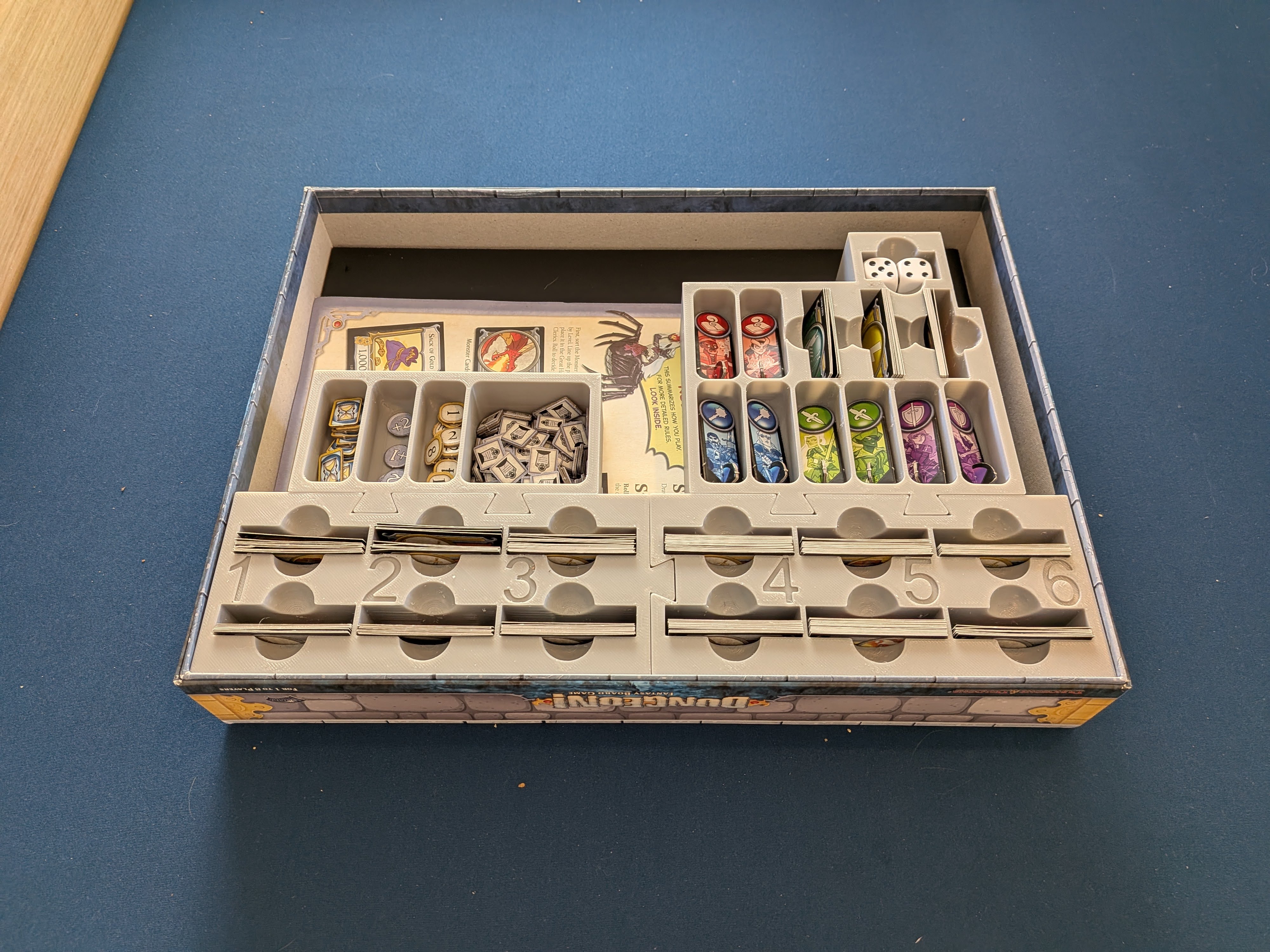 Dungeon! Board Game Organizer Insert