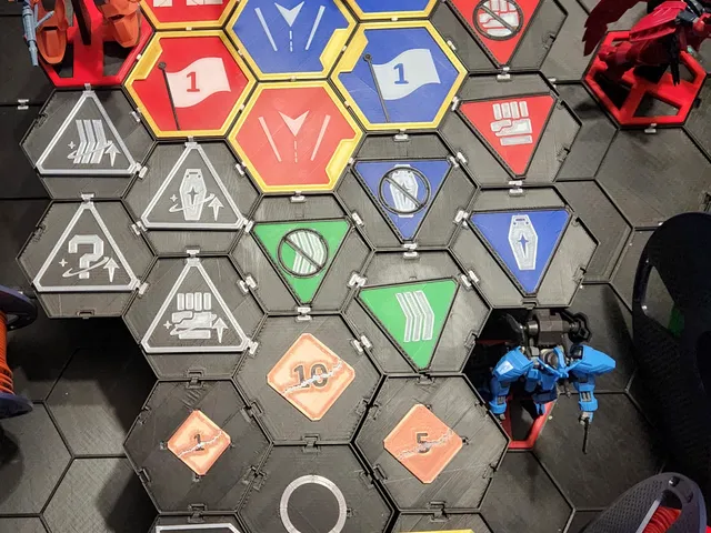 Token Pack 1 for Gundam Assemble 80mm Hex for 144 scale Gunpla