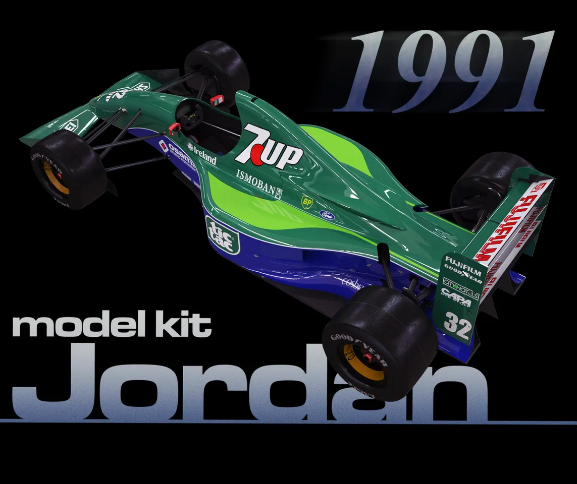 Jordan 191 Formula 1/F1 Model Kit by CASE WESTERN | Download free