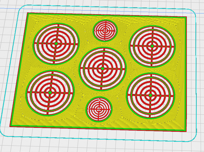 A5 Stencil 10-50mm targets Hi-lighter Fast 24g