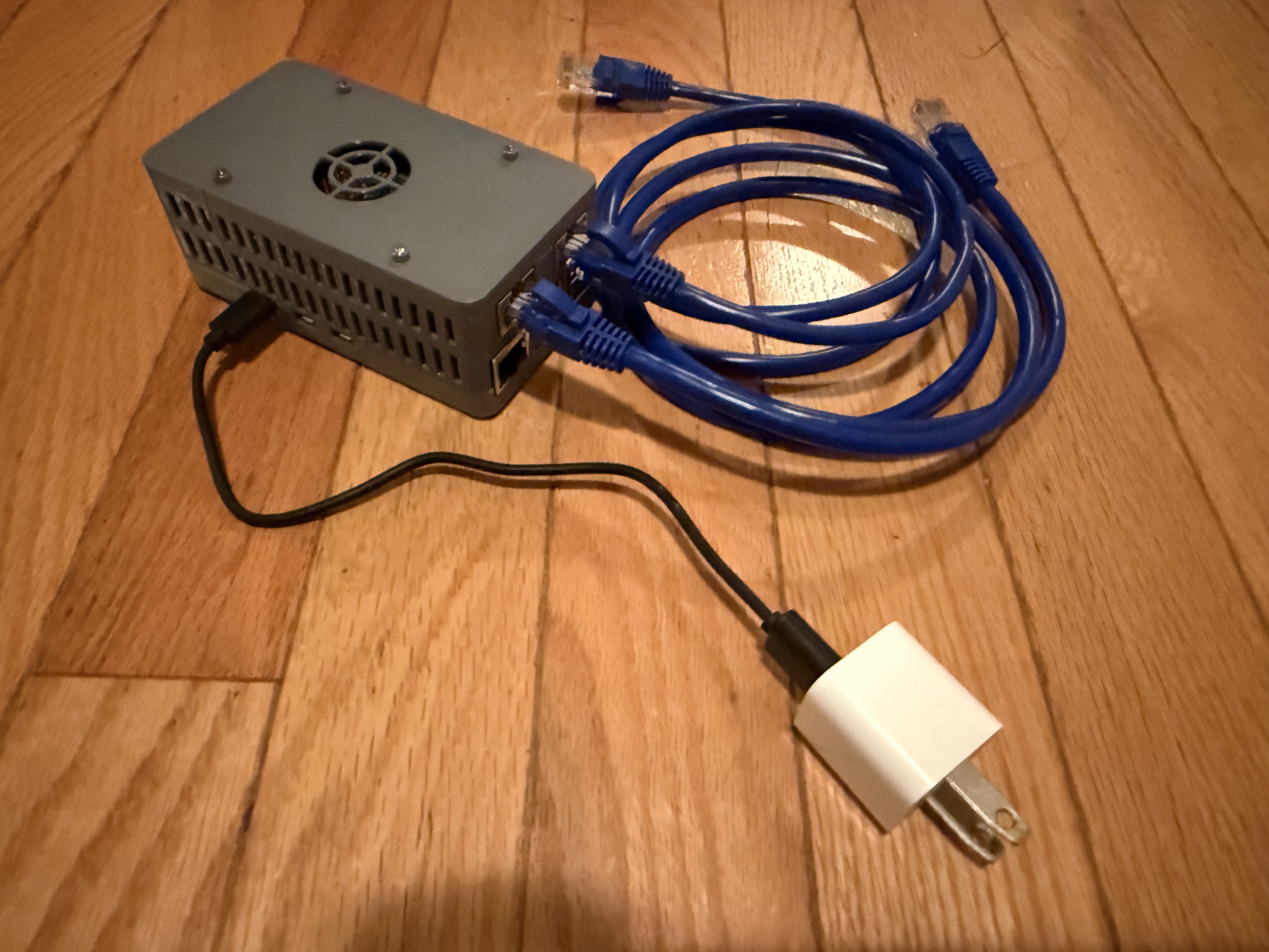 Raspberry Pi 5 + Radxa Dual 2.5Gb Router HAT Case
